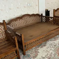 تخت سنتی تمام چوب