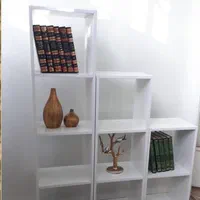 کتابخانه سه تیکه استند قفسه پلکانی
