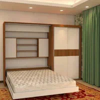 تولید تخت تاشو تشک اصل رویال تخت کمجا|جاکفشی، کمد، دراور|همدان, |دیوار