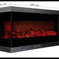 شومینه برقی مدرن با هیزم طبیعی