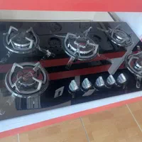 اجاق گاز صفحه ای شیشه ای و استیل