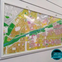 نقشه کاغذی مشهد،چاپ،پلات،پوستر بزرگ،قاب فنری|لوازم التحریر|مشهد, فلسطین|دیوار