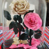 رز جاودان اکستریم سایز، داخل گوی شیشه ای|گل مصنوعی|تهران, شهرک فردوس (حسینی)|دیوار