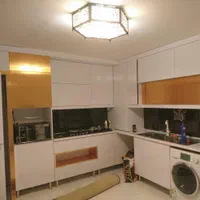 لوستر چوبی شش ضلعی قطر60