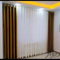 پرده آماده پانچ شده،|پرده، رانر، رومیزی|تهران, عبدل‌آباد|دیوار