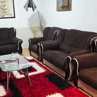 مبل ۷ نفره راحتی با پارچه ترک در حد نو|مبلمان خانگی و میز عسلی|بندر ماهشهر, |دیوار