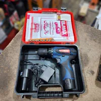 دریل شارژی المکس جفت باتری با لوازم