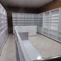 دکور مغازه کمد قفسه ویترین پاچال فروشگاهی رگال و.. سفید