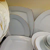 سرویس چینی لب طلا|ظروف سرو و پذیرایی|تبریز, |دیوار