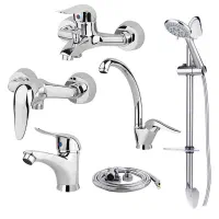 پکیج شیرآلات اردکی 6 تیکه مدل r2