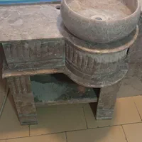 روشویی سنگی گیتاری رنگ طوسی روشویی سنگی