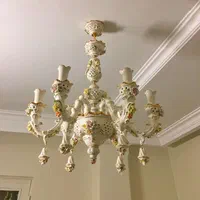 لوستر ۶ شاخه مدل حصیری