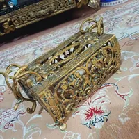 جا دستمال کاغدی و سطل زباله برنجی|صنایع دستی و سایر لوازم تزئینی|تهران, شوش|دیوار