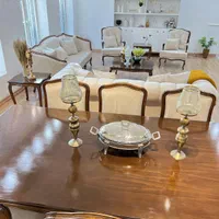 مبل کلاسیک استیل طرح حصیری کد21|مبلمان خانگی و میز عسلی|چهاردانگه (تهران), |دیوار