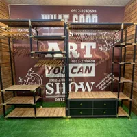 رگال چوب و فلز کشودار مدل ۲۰۲۴|جاکفشی، کمد، دراور|ملارد, |دیوار