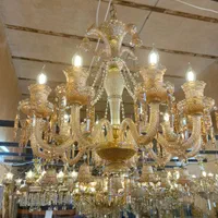 لوستر مورانو کریستالی|لوستر و چراغ آویز|قم, کاسه گران|دیوار