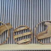 ساعت دیواری رینگ چوبی