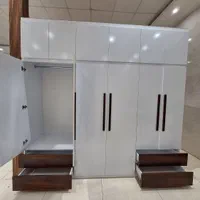 کمددیواری /کمددیواری دورنگ مدرن جای رختخواب و لباس|جاکفشی، کمد، دراور|فردیس, شهرک وحدت|دیوار