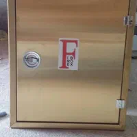 جعبه آتش نشانی استیل طلایی