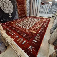 فرش۶ متری خشتی سنتی رنگ لاکی ۷۰۰ شونه|فرش|مشهد, امیر|دیوار