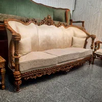 مبل استیل مبلمان سلطنتی کلاسیک گردویی اشرافی|مبلمان خانگی و میز عسلی|کرج, اصفهانی‌ها|دیوار