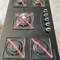 اجاق گاز پنج 5 شعله شیشه نشکن طرح فر|اجاق گاز و لوازم برقی پختوپز|قرچک, فردیس|دیوار