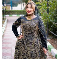 کرایه لباس محلی ترکی و لری سنگدوزی مدل طرح زنجیری|لباس|شیراز, شاهچراغ|دیوار