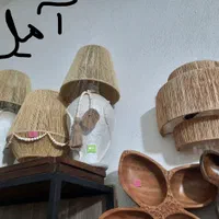 لوستر رافیا طبیعی ریش|چراغ خواب و آباژور|تهران, شهرک فردوس (حسینی)|دیوار