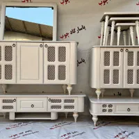 ست جذاب نیم گرد حصیری (تمام ام دی اف)|میز تلویزیون|تهران, شهید رجایی|دیوار