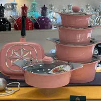 سرویس قابلمه چدن کف سرامیکی ست گرانیتی نچسب|ظروف پخت‌وپز|قم, نیروگاه|دیوار