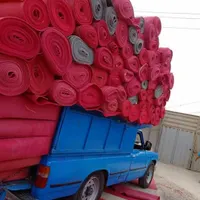 موکت دست دوم چهار روز استفاده شده قرمز نقد واقساط|موکت|اردبیل, |دیوار