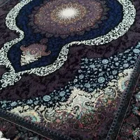 یک جفت فرش ۹متری سورمه ای نو|فرش|ری, |دیوار