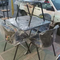 میز و صندلی ۴ نفره فلز و پلاستیکی رستورانی