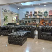 مبل اداری چسترفیلد+میزکانترفلز کتابخانه صندلی ثابت