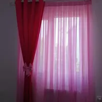 دوعدد پرده اتاق خواب