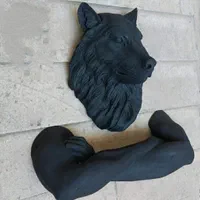 کله گرگ دیوارکوب بزرگ انواع دیواری مجسمه امید دکور