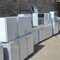 کابینت فلزی دست دوم آشپز خانه خرید فروش پنجتن ۴۰|مصالح و تجهیزات ساختمان|مشهد, پنجتن|دیوار