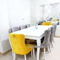 میز نهار خوری مینیمال و با صندلی راش و پارچه نانو|میز و صندلی غذاخوری|تهران, گلستان (شهرک راه آهن)|دیوار