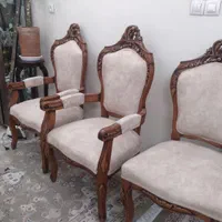 مبل نیمه استیل کلاسیک راحتی کمجا ۹ نفره|مبلمان خانگی و میز عسلی|تهران, زنجان جنوبی|دیوار
