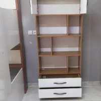 قفسه ویترین کتابخانه دو درب دو کشاب|کتابخانه، شلف، قفسه‌های دیواری|اصفهان, عطار نیشابوری|دیوار