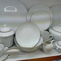 سرویس چینی لب طلا|ظروف سرو و پذیرایی|تبریز, |دیوار