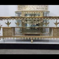 ست کامل جهزیه بوفه میز برنزی|میز تلویزیون|کرج, حصارک بالا|دیوار