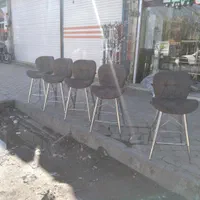 صندلی اپن پایه بلند طوسی/کانتر/جزیره/نهارخوری|صندلی و نیمکت|اصفهان, همدانیان|دیوار