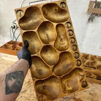 سینی مزه شات دار چوبی  اردو خوری چوبی|ظروف سرو و پذیرایی|تهران, فردوس|دیوار