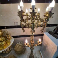 کنارسالنی برنزی فرشته چلچراغ فرشته برنز آباژور|چراغ خواب و آباژور|ارومیه, |دیوار