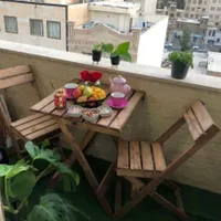 میز و صندلی چوبی تاشو ناهارخوری دو نفره مدل افرا|میز و صندلی غذاخوری|تهران, نواب|دیوار