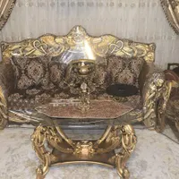 مبلمان ۹نفره همراه باجلومبلی وویترین بسیار نونو|مبلمان خانگی و میز عسلی|تهران, قصر فیروزه ۲|دیوار