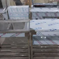 میزکار سینک صنعتی آبچکان میز کار استیل