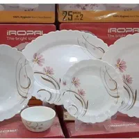 سرویس آرکوپال گلدار لبه دالبوری|ظروف سرو و پذیرایی|بیرجند, |دیوار