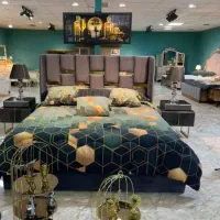 فروش سرویس خواب کامل دونفره MDF مدرن شیک|تخت و سرویس خواب|زاهدان, |دیوار